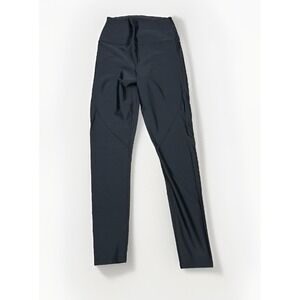 Carbon 38 Shine‎ Powder Leggings Womens Medium Black Athleisure Yoga 27" inseam